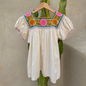 Mexican Embroidered Blouse